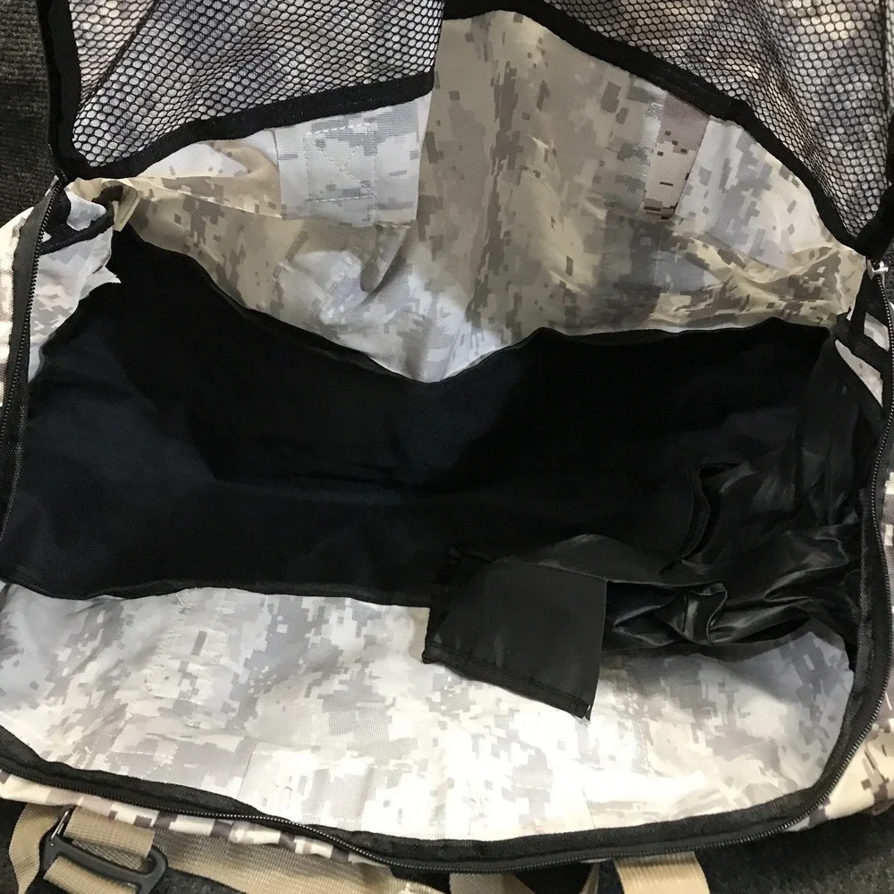 ScarletSkye Medium Size Camp 2 Pocket Digital Camo Duffle Bag w/ Molle Webbing